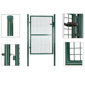 中国在线供应商销售经济型花园门住宅金属门栅栏设计环保现代门套件 - Product Image 2