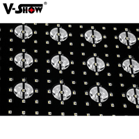 VSHOW Q7 7*7 Luz de Matriz Doble DMX para DJ, Discoteca, Fiesta, Luz a Todo Color, 49 Luces Doradas con 441 Píxeles RGB 3 en 1