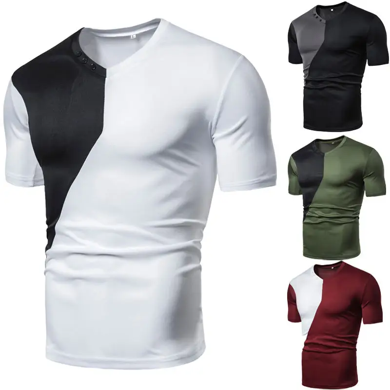 Plus Size Wholesale Custom Logo Tight Quick Dry Fitness Men Short Sleeve Running Training mens tights T Shirt