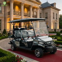 Mini-voiturette de golf électrique 72V 5KW certifiée CE, service DDP USA, personnalisable, pour location en station balnéaire