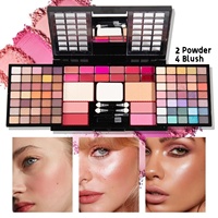 Palette de fards à paupières nacrés professionnels 88 couleurs, résistants à l'eau, pour le contouring du visage, le blush et l'illumination naturelle 3D