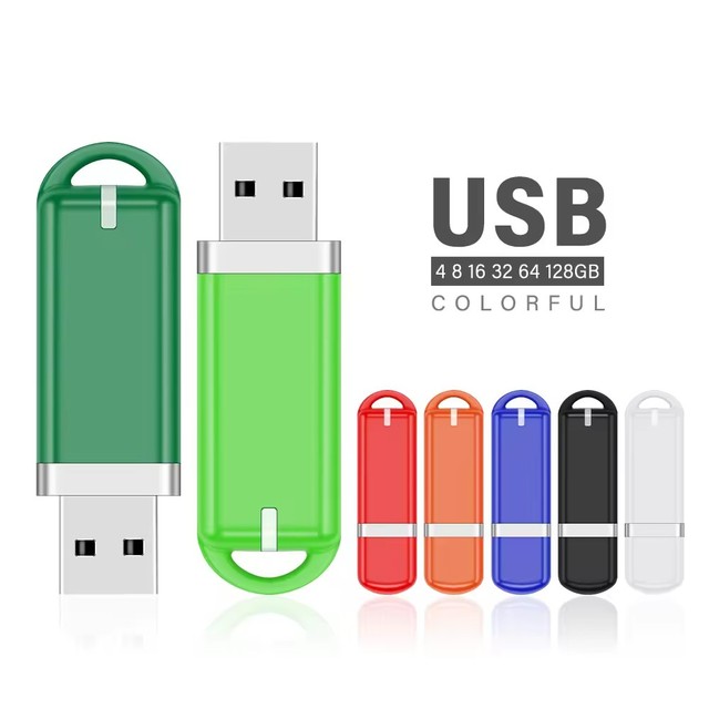 Promotional Give Away Usb Disk Wholesale Pendrive Plastic Mini Usb Memory Stick 4 8 16 32 64 128Gb Custom Logo Flash Pen Drives