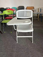 Chaises de bureau pliantes ergonomiques et confortables en plastique, métal et acier avec tablette d'écriture intégrée pour étudiants et adultes – Vente en gros