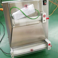 Machine à rouler la pâte à pizza de table robuste, électrique, en acier inoxydable 201/304, laminoir à pizza commercial pour boulangerie et restaurant, automatique, haute performance