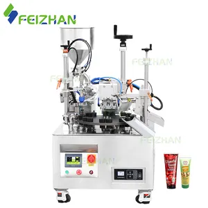 FEIZHAN Customized Tabletop Automatic Ginger Paste Mayonnaise Honey Small Tube Filling And Sealing Machine