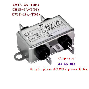 Filtre de puissance monophasé CA 220 V CW1B-3/6/10A-T(05) Purificateur anti-interférences EMI enfichable pour audio CW1B-6A-T CW1B-10A-T(05) - Product Image 2