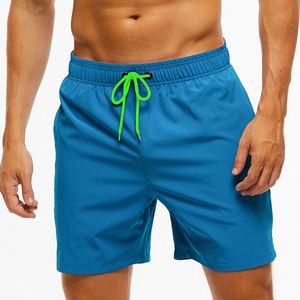 Traje de Baño de Secado Rápido de Alta Calidad para Hombre, Shorts de Surf de Poliéster y Elastano, Diseño Sólido, Tallas Grandes, Venta al Por Mayor - Product Image 2