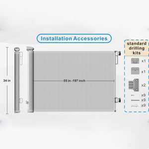 Prodigy SG025 - Juego de Barrera de Seguridad Retráctil para Bebés con Malla de PVC + ABS, Aprobado por la Comisión de Seguridad Infantil, Fácil Instalación para Uso en Múltiples Escenarios - Product Image 6