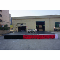 Plateau de scène en aluminium Scène de concert extérieure portable Scène d'événement durable