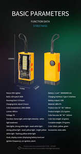 Lampe torche <span class=keywords><strong>LED</strong></span> imperméable et coupe-vent à haute luminosité, rechargeable par USB, briquet électrique à arc en ABS pour les urgences - Product Image 3