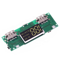 Module de charge numérique pour batterie au lithium 18650 avec écran LCD, double sortie USB 5V (2,4A+2A) pour banque d'alimentation DIY