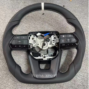 Volant sport en cuir et bois CE CUSTOM pour Toyota avec palettes de changement de vitesse, adapté à Hilux Vigo Revo N70 N80 Rogue Supra MK5 A90 - Product Image 2