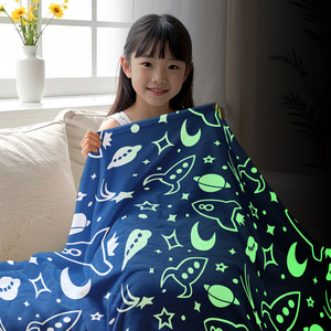 Coperta Luminosa per Bambini che Brilla al Buio, Morbida Coperta in Pile Magica Luminosa per Ragazzi e Ragazze, Regalo di Compleanno, Fabbrica GRS - Product Image 2