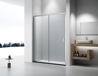 Vente directe usine – Cabines de douche coulissantes en aluminium et verre trempé à prix abordable pour projets hôteliers