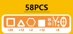 <span class=keywords><strong>58</strong></span> <span class=keywords><strong>Pcs</strong></span> Các Nhà Sản Xuất Thay Đổi Nam Châm Từ Gạch Nam Châm Xây Dựng Khối Cho Mầm Non Trẻ - Product Image 4