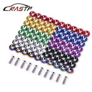 Tornillos de aleación de aluminio M6 para lavado de autos, para marco de matrícula, protector de batería, guardabarros decorativo, azul, plateado, dorado, rojo, negro - Product Image 2