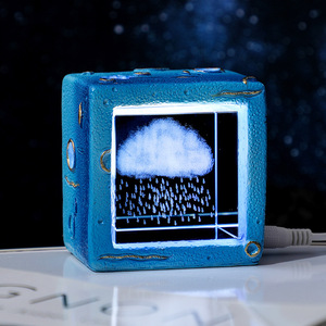 Cubo di Cristallo Illuminato con Incisione 3D del Piccolo Principe, Decorazione da Scrivania, Luce Notturna Stellata, Ornamento Creativo Minimalista Moderno, Regalo di Compleanno - Product Image 4
