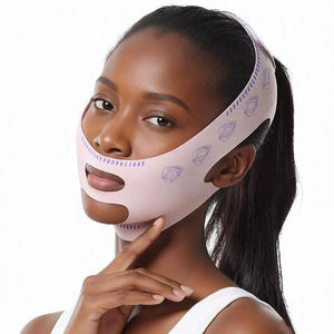再利用可能なフェイシャルリフティングベルト、睡眠用チンストラップ付きVラインリフティングマスク - Product Image 1
