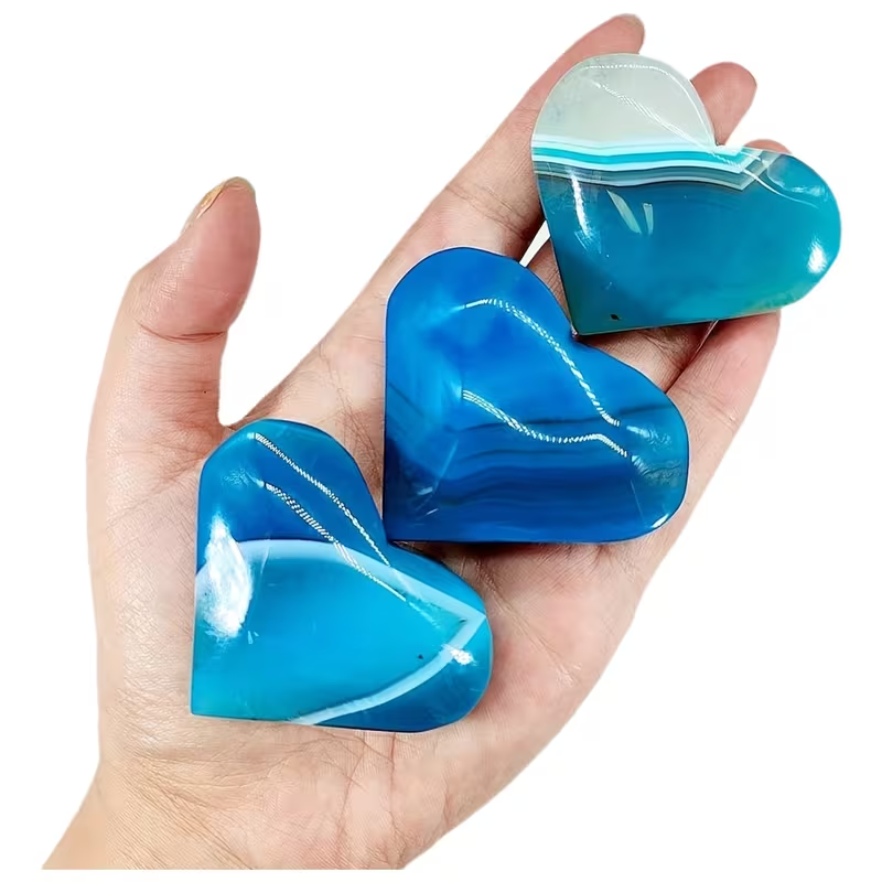 หัวใจอาเกตสีน้ำเงิน