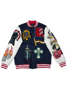 Servicio OEM Personalizado, Chaqueta Varsity de Lana de Alta Calidad, Estilo Americano Vintage, Gruesa, Transpirable y Antibacteriana para Otoño - Product Image 1