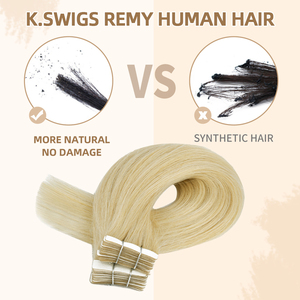 Extensiones de Cabello Adhesivas al por Mayor, Cabello Humano Remy Liso Sedoso, Doble Trama, Cutícula Alineada, Cabello Virgen sin Procesar - Product Image 2