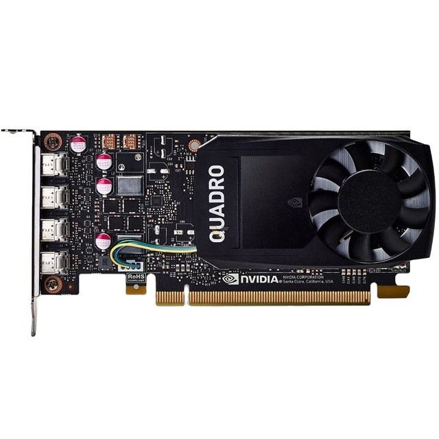 Brand New Quadro P1000 4GB GDDR5 128-bit PCIe 3.0 X16 Low Profile Professional Graphics Card.