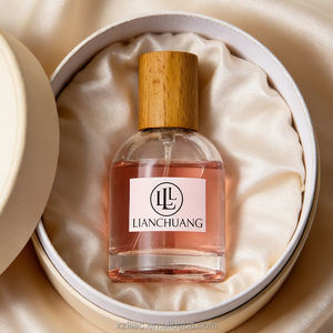 <span class=keywords><strong>Vente</strong></span> flash : flacon de parfum rond en verre de 50 ml, col <span class=keywords><strong>à</strong></span> sertir avec bouchon en bois, boîte cadeau exquise, récipient <span class=keywords><strong>cosmétique</strong></span> vide de qualité supérieure - Product Image 6