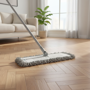 Gizmop Mopa giratoria de 50 cm con mango, de microfibra, autoescurrible, sostenible, duradera, más de 20.000 usos, de rápida absorción, para parquet - Product Image 2