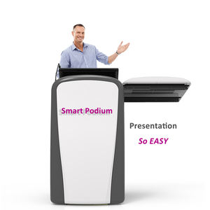 Podio Digital Portátil de Alto Rendimiento, <span class=keywords><strong>Atril</strong></span> Inteligente de Alta Calidad, Podios Educativos Multimedia de Acero <span class=keywords><strong>para</strong></span> Publicidad - Product Image 6