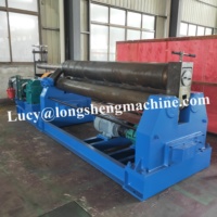 LONGSHENG-máquina de laminación mecánica de metal, máquina de laminación parabólica de 3 placas de rodillo