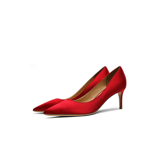 Classy <b>Lady</b> Pumps High Quality Classic Luxury Mid Heel <b>Shoes</b> 6cm Thin Fabric <b>Formal</b> Style Commuting Work Banquets Summer Autumn - Product Image 4