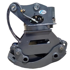 Accessoires d'excavatrice : Grappin rotatif compact pour la manutention de ferraille, matériaux et pierres à vendre - Product Image 4