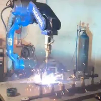 Bras robotisé de soudage industriel YASKAWA AR2010 à 6 axes, manipulateur, charge utile de 12 kg, portée de 2010, système d'alimentation en fil et source de soudage