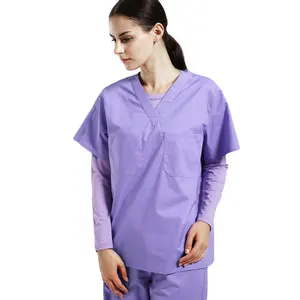 Conjunto de uniforme de fábrica, uniformes dentais clássicos para enfermeira, uniforme médica