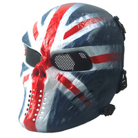 Masque Tactique d'Extérieur pour Jeu CS, Équipement Tactique, Casque d'Entraînement, Coiffe Squelette, Masque Tactique Crâne pour Fête d'Halloween