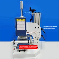 Machine à estamper à chaud WL-DT03D, grande plaque chauffante de 16x20 cm avec hauteur réglable de 0 à 15 cm pour le cuir et le bois