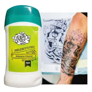 Suministros para tatuajes temporales, accesorios, protección limpia y seca, desodorante antitranspirante, barra de transferencia de tatuajes