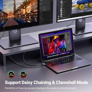 <span class=keywords><strong>Cable</strong></span> UGREEN <span class=keywords><strong>USB</strong></span> <span class=keywords><strong>C</strong></span> a <span class=keywords><strong>DisplayPort</strong></span> <span class=keywords><strong>1.4</strong></span> 8K, Thunderbolt 3/4, <span class=keywords><strong>USB</strong></span> Tipo <span class=keywords><strong>C</strong></span> a DP 8K, 32.4Gbps para iPhone 15, Macbook Pro, iPad - Product Image 4