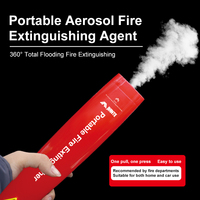 Extincteur aérosol portable JAT-119 de 119 ml - Classement 13B 5F Types B/C/E/F Certifié CE Écologique pour Résidentiel/Bureau