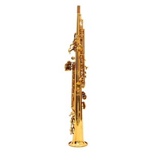 Saxophone soprano professionnel haut de gamme plaqué or, fabrication chinoise, vente en gros directe d'usine, meilleure vente, tonalité Bb - Product Image 1