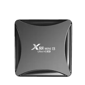 2023 Novo X88 mini 13 RK3582 4K 8K 4GB 32GB 64GB Tv Box Android 13 dupla Wifi Smart Tv Box IPTV set top box x88 pro 13