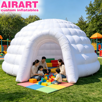 Tente gonflable, tente à bulles blanche gonflable de qualité commerciale avec entrée par tunnel, tentes gonflables personnalisées pour le camping en plein air