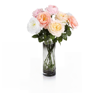 Nouvelles roses artificielles haut de gamme style Ins moderne, toucher réel, roses Austin effet mouillé pour mariages et décorations intérieures - Product Image 5