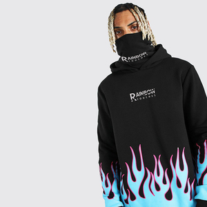 Sweat à capuche ds cigarette, vêtements personnalisés, imprimé flamme - Product Image 2