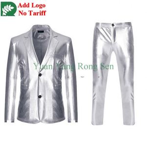 Traje de <span class=keywords><strong>2</strong></span> Piezas con Lentejuelas para Hombre, Chaquetas Ajustadas de Lujo para Baile de Graduación - Product Image 2