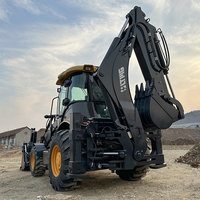 LTMG Pabrik Ekspor Langsung Excavator Backhoe Loader 4x4 2 Ton 2.5 Ton 3 Ton dengan Kabin ROPS