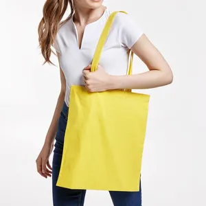 Borsa shopper in cotone 140 g/m² personalizzabile per merchandising - Product Image 1