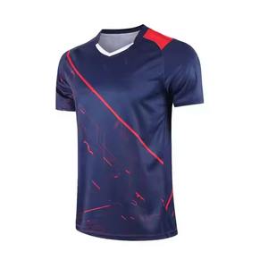 Uniformes de tenis transpirables con cuello en V de sublimación de buena calidad, pantalones cortos, camisetas de tenis, ropa deportiva, uniformes de tenis para correr. - Product Image 6