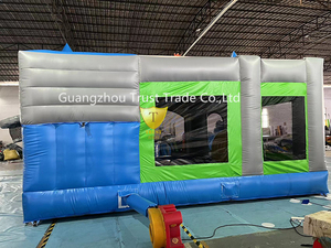 3x3 PVC lâu đài bơm hơi nhỏ lâu đài bouncy nhà thương mại với quạt gió - Product Image 4