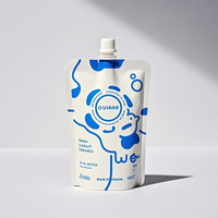 150 200 250ml Pack personnalisé imprimé en plastique emballage lait buse d'aspiration sac grande capacité debout bec sac